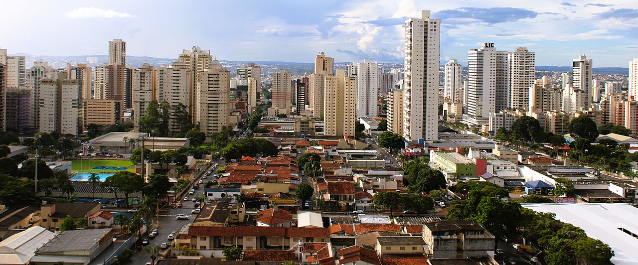 Vista panorâmica real de Goiânia a partir do Setor Bueno
